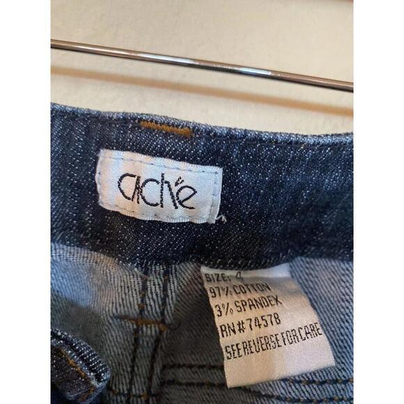 cache denim jeans with embellishment on the back. Sz. 4 - Picture 3 of 3